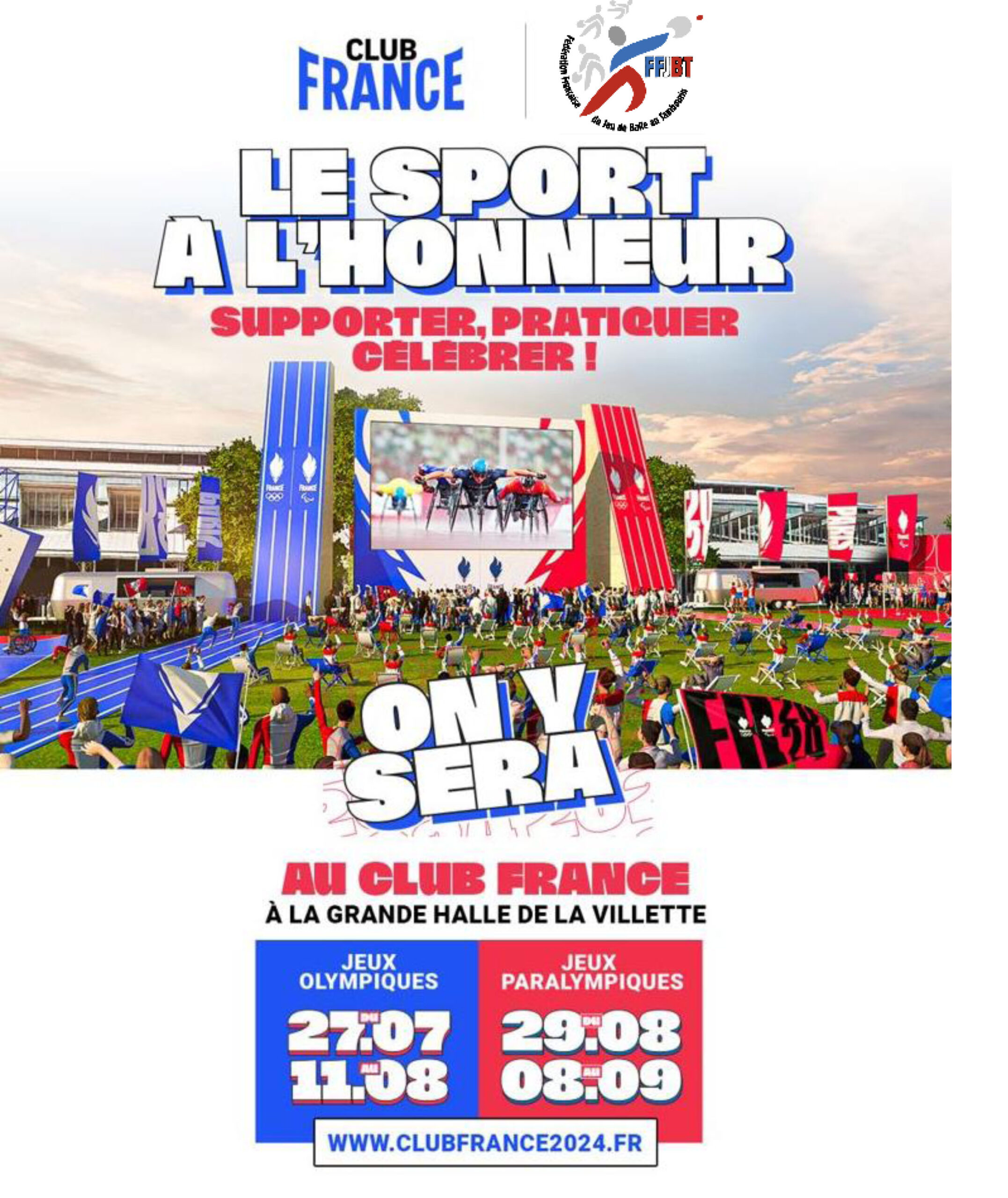 Affiche de la participation au Club France en 2024